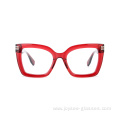 New Trendy Big Lenses Cat Eye Full Rim Acetate Optical Frames Glasses